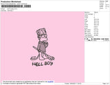 Bart Lil Peep Embroidery File 4 size