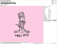 Bart Lil Peep Embroidery File 4 size