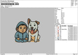 Baby Dog Embroidery File 6 sizes