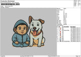 Baby Dog Embroidery File 6 sizes