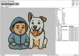 Baby Dog Embroidery File 6 sizes