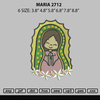 Maria 2712 Embroidery File 6 sizes