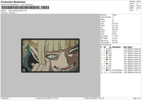 Midoriya Embroidery File 4 size