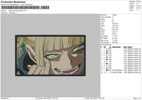 Midoriya Embroidery File 4 size