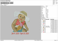 Baby Photo Embroidery File 4 size