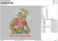 Baby Photo Embroidery File 4 size