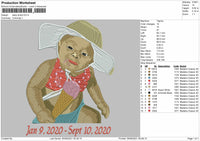 Baby Photo Embroidery File 4 size