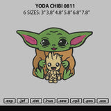 Yoda Chibi 0811 Embroidery File 6 sizes