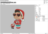 Bad Bunny Christmas Embroidery File 6 sizes