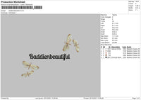 Baddienbeautiful Embroidery File 4 size