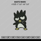 Badzt Maru Embroidery File 4 sizes