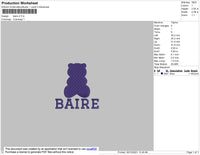 Baire Embroidery File 7 size