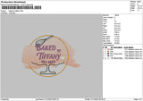 Bakedtext 2112 Embroidery File 6 sizes
