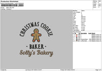 Baker Taster Text 01 Embroidery File 6 sizes