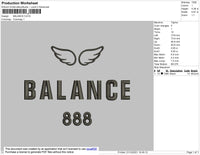 Balance Embroidery File 4 size