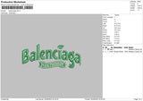 Bciaga Text Embroidery File 6 sizes