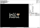 Balltext Embroidery File 6 sizes