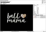 Balltext Embroidery File 6 sizes