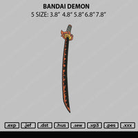 Bandai Demon Embroidery File 5 sizes