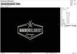 Barber Logist Embroidery File 6 sizes