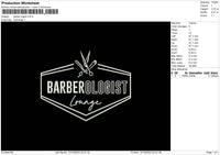 Barber Logist Embroidery File 6 sizes