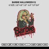 Barbie Halloween V2 Embroidery File 6 sizes