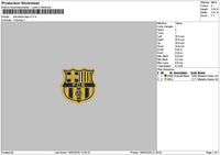 Barcelona1902 Embroidery File 6 sizes
