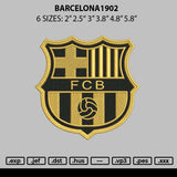Barcelona1902 Embroidery File 6 sizes