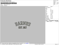 Bernes Est 1917 Embroidery File 4 size