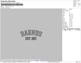 Bernes Est 1917 Embroidery File 4 size