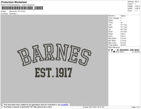 Bernes Est 1917 Embroidery File 4 size