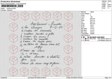 Basbousse Embroidery File 6 sizes