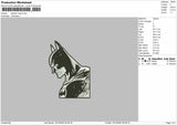 BATMAN'S HEAD Embroidery File 6 sizes