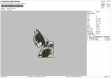 BATMAN'S HEAD Embroidery File 6 sizes