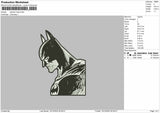 BATMAN'S HEAD Embroidery File 6 sizes