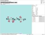 Babybrewbakes Flowers Embroidery File 5 size