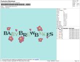 Babybrewbakes Flowers Embroidery File 5 size