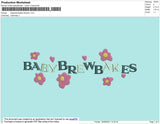 Babybrewbakes Flowers Embroidery File 5 size