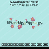 Babybrewbakes Flowers Embroidery File 5 size