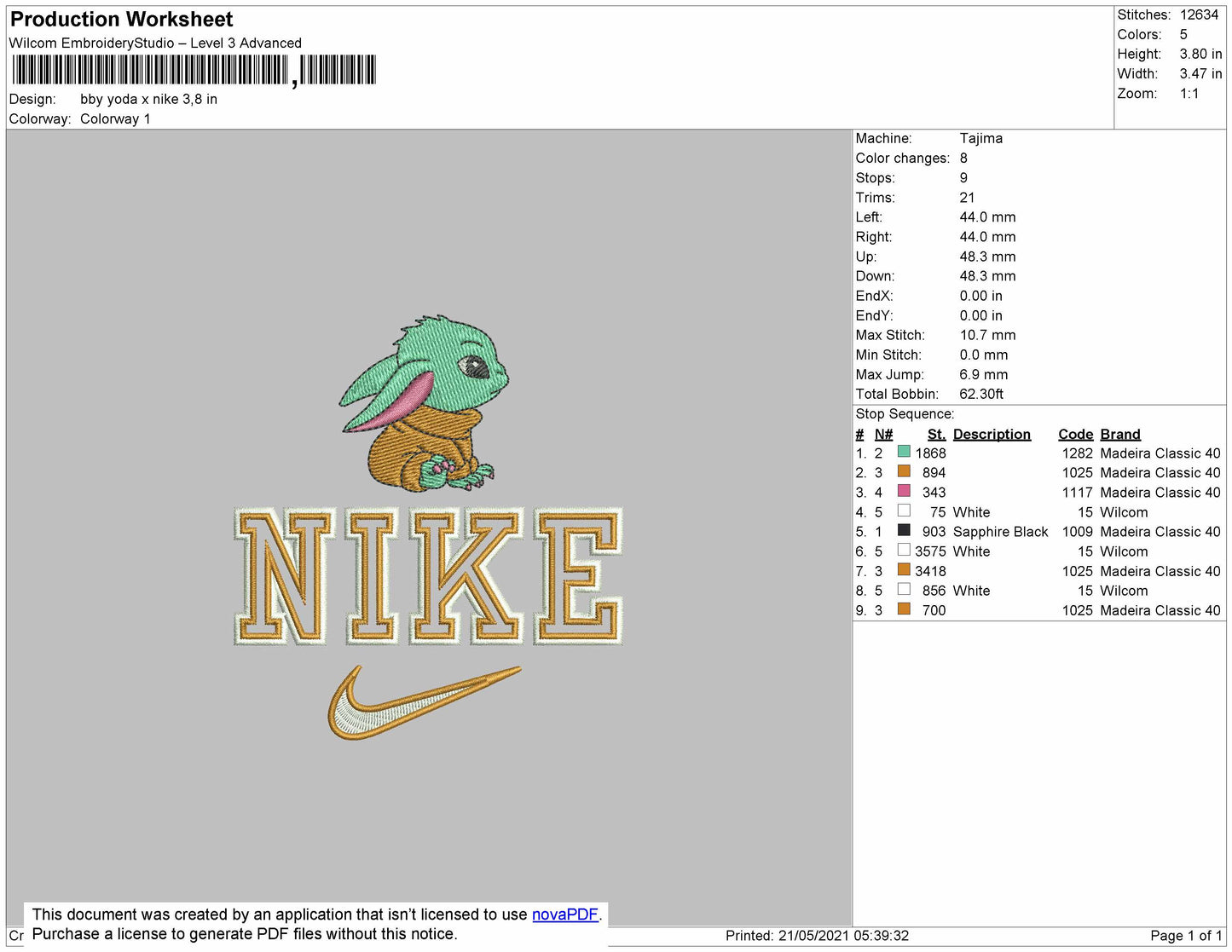 Baby Yoda X Nike