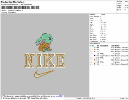 Baby Yoda X Nike