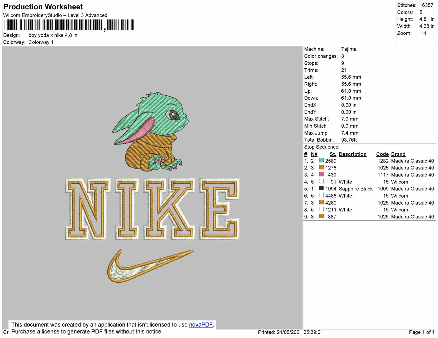 Baby Yoda X Nike