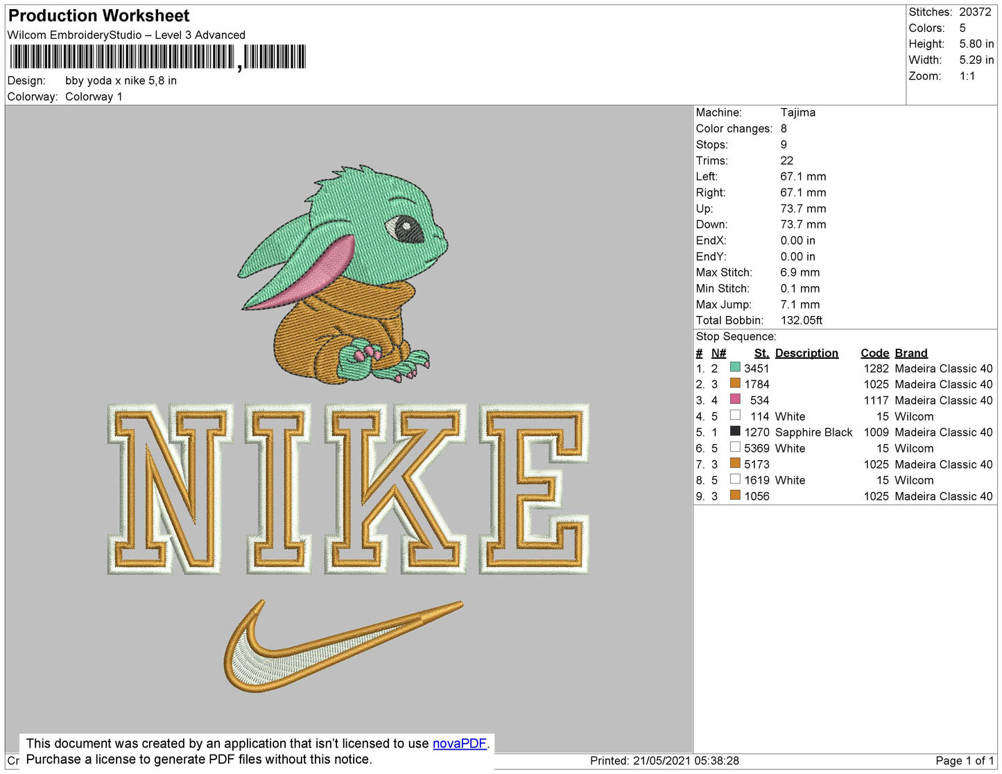Baby Yoda X Nike