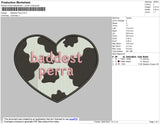 Baddest Perra Embroidery File 4 size