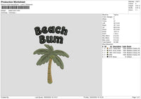 Beachtext Embroidery File 6 sizes