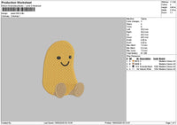 Bean 1503 Embroidery File 6 sizes