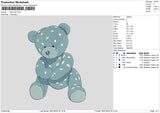 Bear Doll Embroidery File 6 sizes