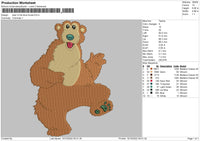 Bear In The Blue House Embroidery File 6 sizes