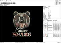 Bears Head 3110 Embroidery FIle 6 sizes