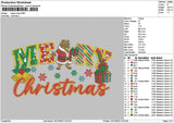 Beast Xmas 1012 Embroidery File 6 sizes